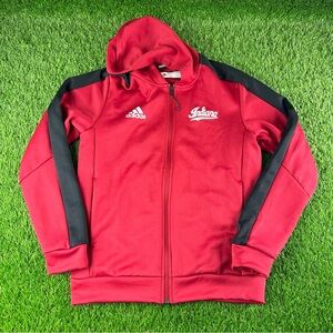 Indiana Hoosiers Adidas Script Logo Full Zip Track Jacket Men's Sz Small IU